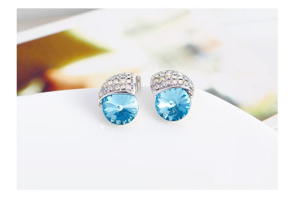 ERFA168 Fashion Charm Girl in Headcloth Stud Earrings