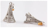 ERFA101 Classical Charm Eiffel Tower Stud Earrings