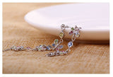 Fashion Flower Circle with Butterflies Anklet