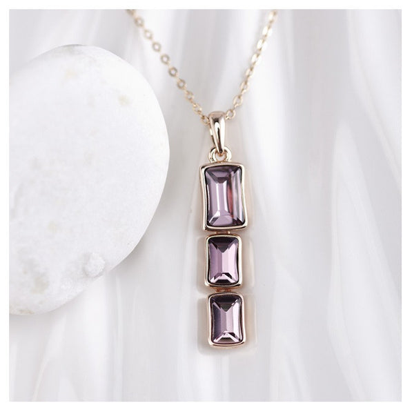 NLFA046 Fashion Charm Bamboo Pendant Necklace