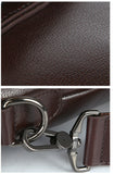 Fashion Beige Top Brown Crossbody Briefcase