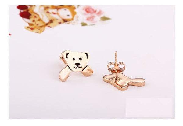 ERFA073 Fashion Charm Bear Stud Earrings