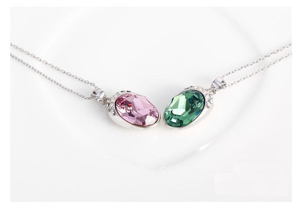 NLFA179 Charm Water Drop Pendant Necklace