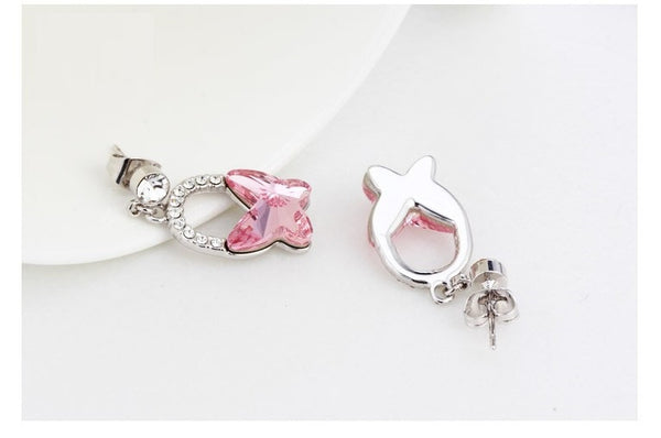 ERFA178 Fashion Charm Butterfly Stud Earrings