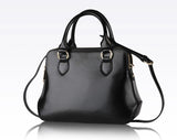 Charm Princess Solid Double Top Zippers Tote Bag