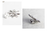 JRFBC008 Fashion Charm Flower of Swords Brooch