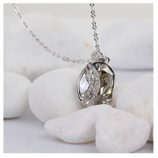 NLFA048 Charm Water Drop Pendant Necklace