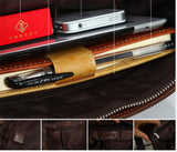 Fashion Dark Edges Briefcase Messenger