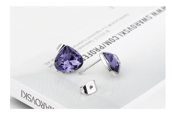 ERFA199 Fashion Charm Round Triangle Stud Earrings