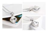 NLFA181 Charm Rectangle Pendant Necklace