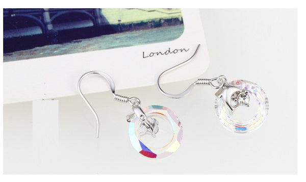 ERFA184 Fancy Charm Star of Galaxy Dangle Earrings