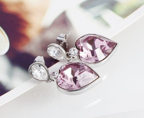 ERFA165 Fashion Charm Classical Big Heart Stud Earrings