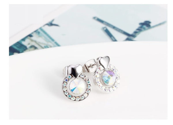 ERFA211 Fashion Charm Fancy Circle Stud Earrings