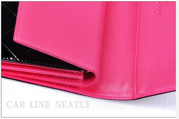 Metallic Colorblock  Mesh Women Wallet