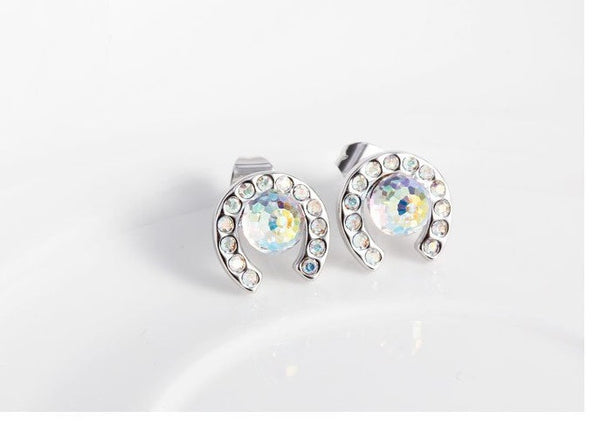 ERFA212 Fashion Charm Half Circle Stud Earrings