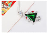 NLFA297 Charm Christmas Tree Pendant Necklace