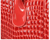 Quintessential Crocodile grain Mesh Tote Bag