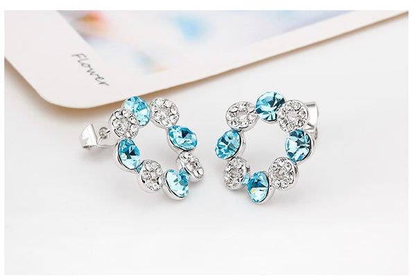 ERFA132 Fashion Charm Circle of Beauty Stud Earrings