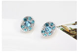 ERFA179 Fashion Charm Lotus Stud Earrings