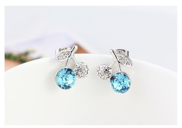ERFA186 Fashion Charm Branch of Flower Stud Earrings