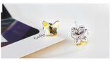 ERFA191 Classical Charm Butterfly Stud Earrings