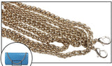 Metallic Chunky Braided Charm Solid Shoulder Bag