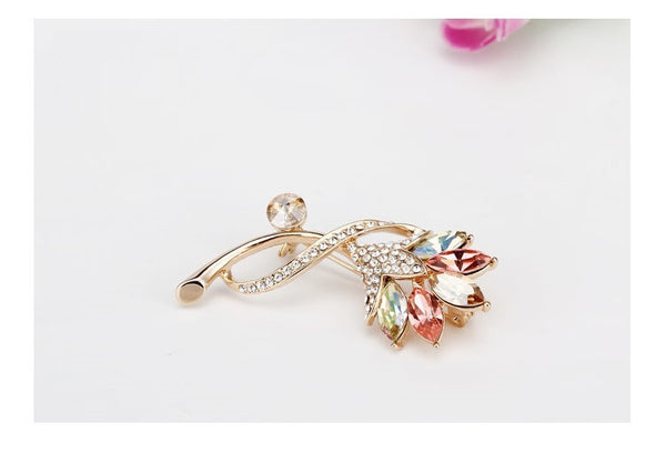 JRFBC007 Fashion Charm Phoenix Flower Brooch
