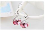 ERFA235 Fashion Charm Comic Swan Dangle Earrings