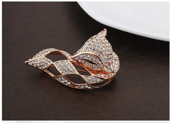 JRFBC015 Fashion Charm Miss Fox Brooch