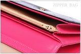 Metallic Colorblock  Mesh Women Wallet