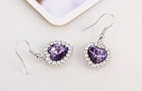 ERFA195 Fashion Charm Heart of the Ocean Dangle Earrings