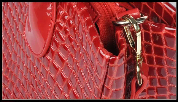 Quintessential Crocodile grain Mesh Tote Bag