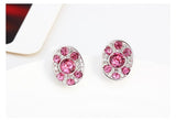 ERFA179 Fashion Charm Lotus Stud Earrings