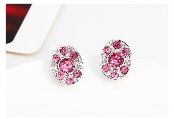 ERFA179 Fashion Charm Lotus Stud Earrings