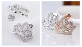 ERFA092 Vintage Charm Crown Stud Earrings