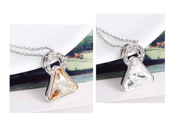 NLFA180 Charm Triangle Pendant Necklace