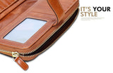 Fashion Solid Long Size Brown Wallet