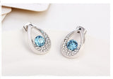 ERFA182 Classical Charm Tears in Heaven Stud Earrings