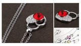 NLFA307 Fashion Lock of Heart Pendant Necklace