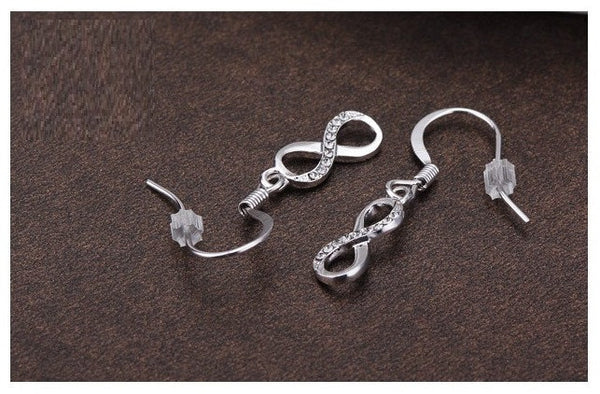ERFA238 Fashion Charm Infinity of Love Dangle Earrings