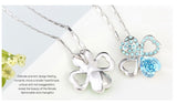 NLFA199 Charm Dream Four-Leaf Clover Pendant Necklace