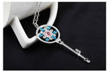 NLFA304 Charm Sun Flower  Pendant Necklace