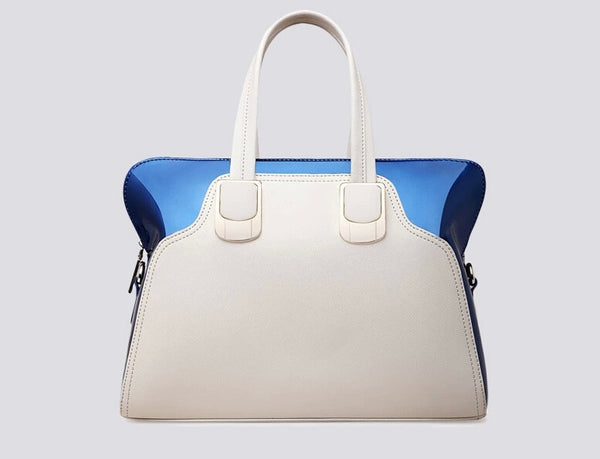 Fashionable Two-tone Colorblock Tote Bag