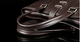 Fashion Solid Roomy Black Briefcase