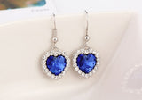 ERFA195 Fashion Charm Heart of the Ocean Dangle Earrings