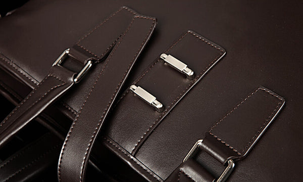 Fashion Solid Roomy Black Briefcase