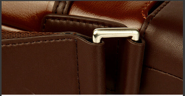 Fashion Dark Edges Brown Briefcase Messenger Bag