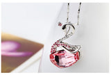 NLFA292 Charm Heavenly Swan Pendant Necklace