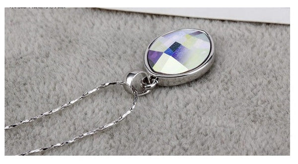 NLFA312 Trendy Water Drop Pendant Necklace