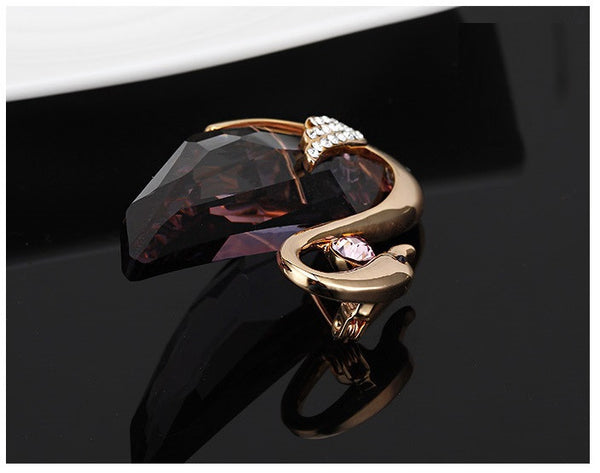 JRFBC014 Fashion Charm Swan Brooch